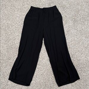 ZARA Women's Black Wide-Leg Pants